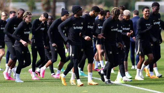 Chelsea training Chalobah gallgher