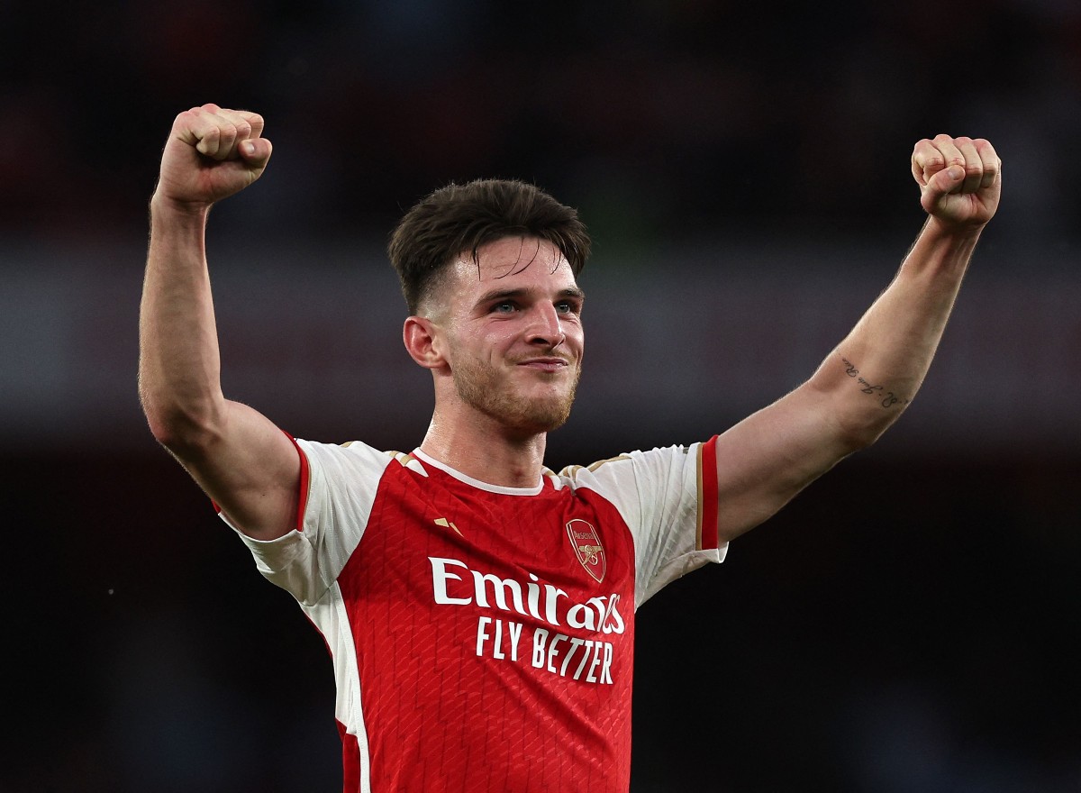 arsenal 1-0 man city declan rice