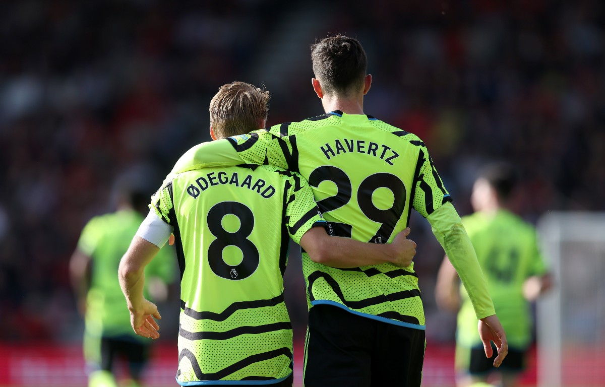 arsenal kai havertz and martin odegaard
