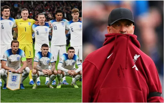 england xi klopp phillips bellingham stones maguire kane pickford trippier