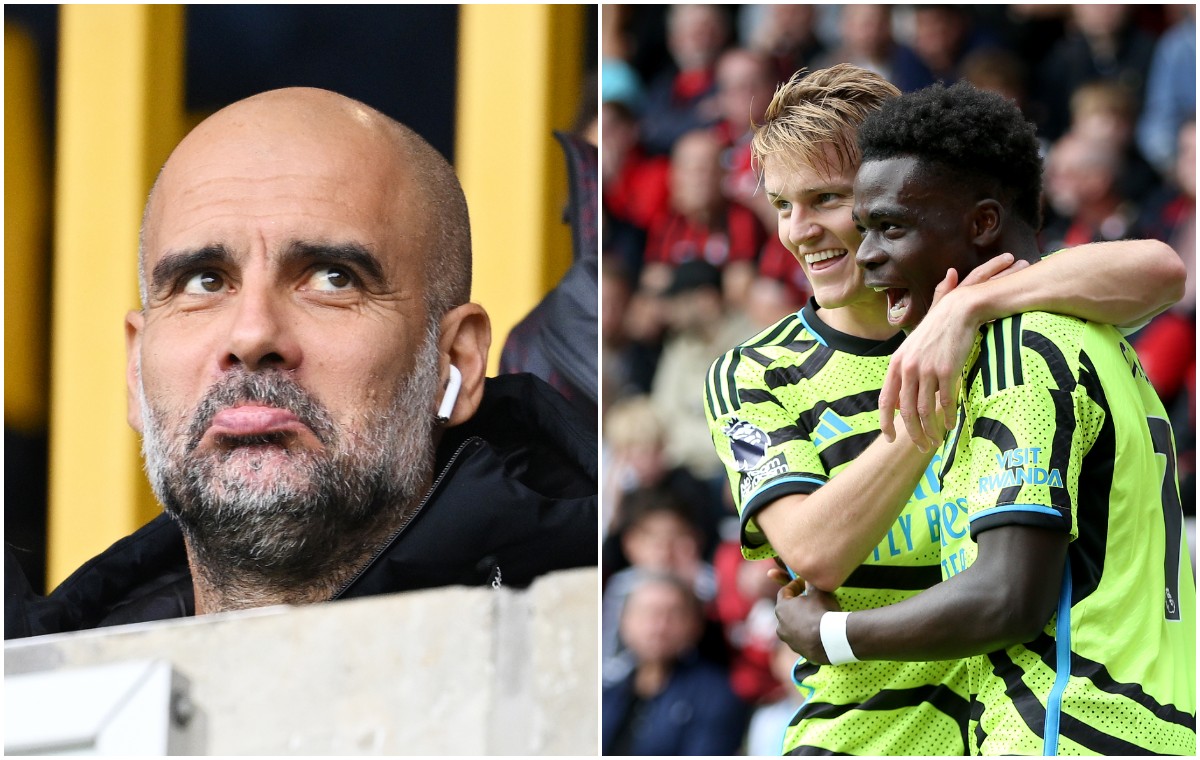 guardiola odegaard saka