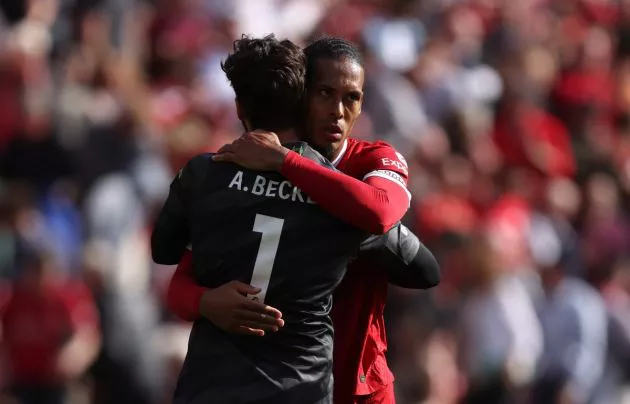 liverpool alisson becker virgil van dijk