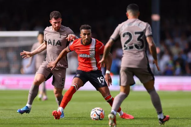 luton town tottenham hojbjerg pic