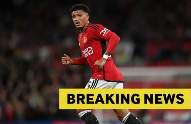 man united jadon sancho breaking news