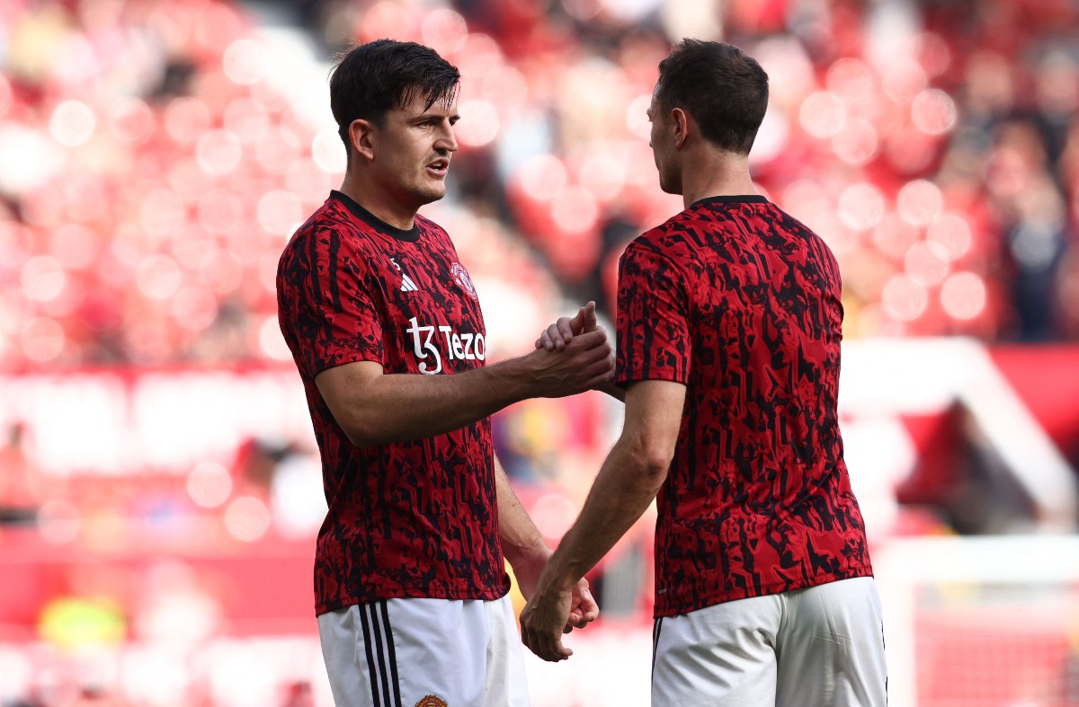 man utd harry maguire and jonny evans 2023
