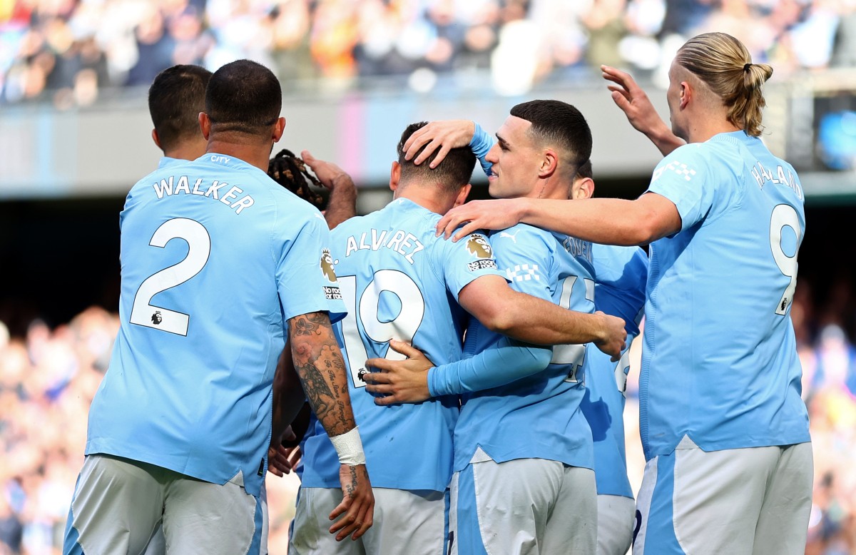 walker foden haaland alvarez manchester city vs brighton