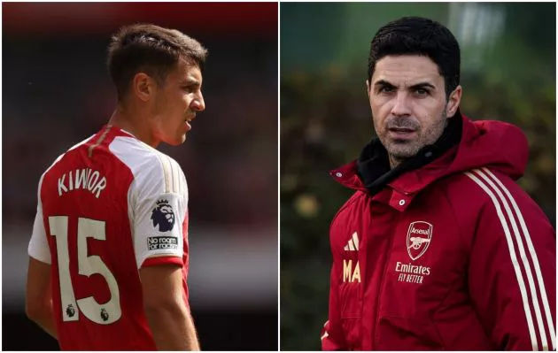 arsenal kiwior arteta