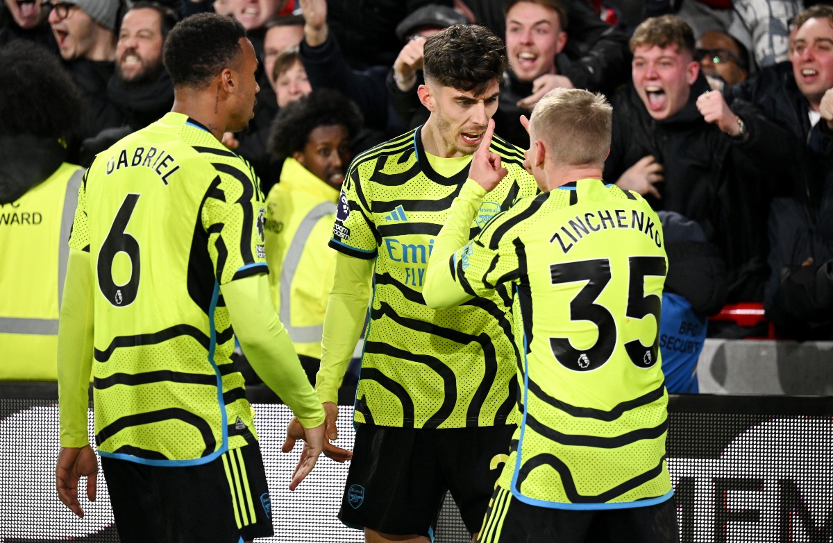 brentford arsenal havertz gabriel zinchenko
