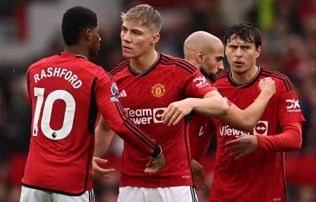 manchester united rashford hojlund lindelof amrabat