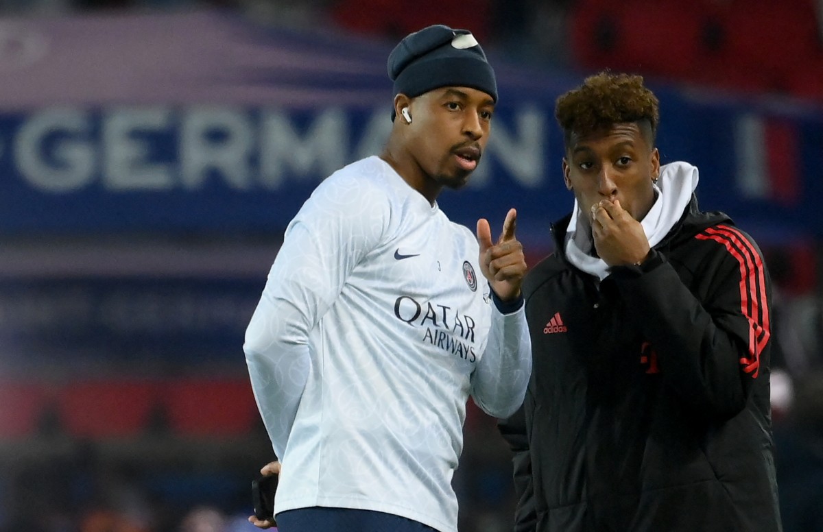 psg vs bayern coman and kimpembe