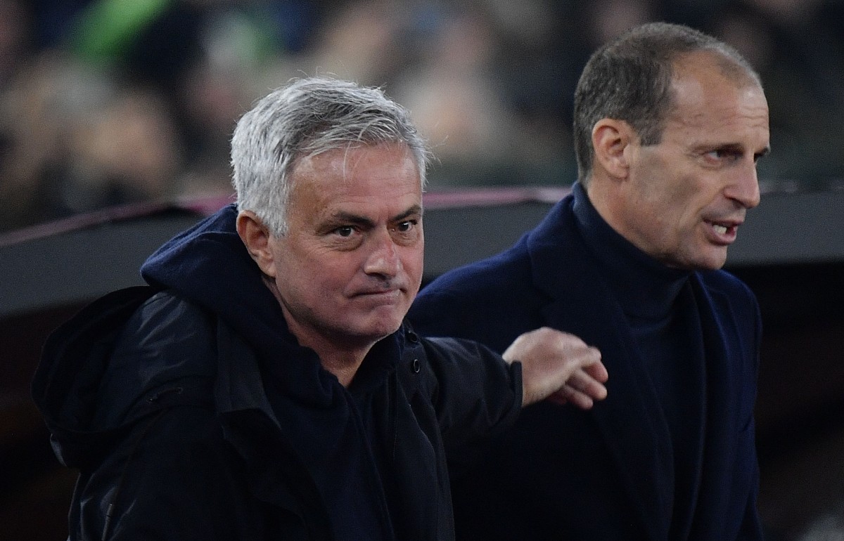 roma vs juventus jose mourinho max allegri