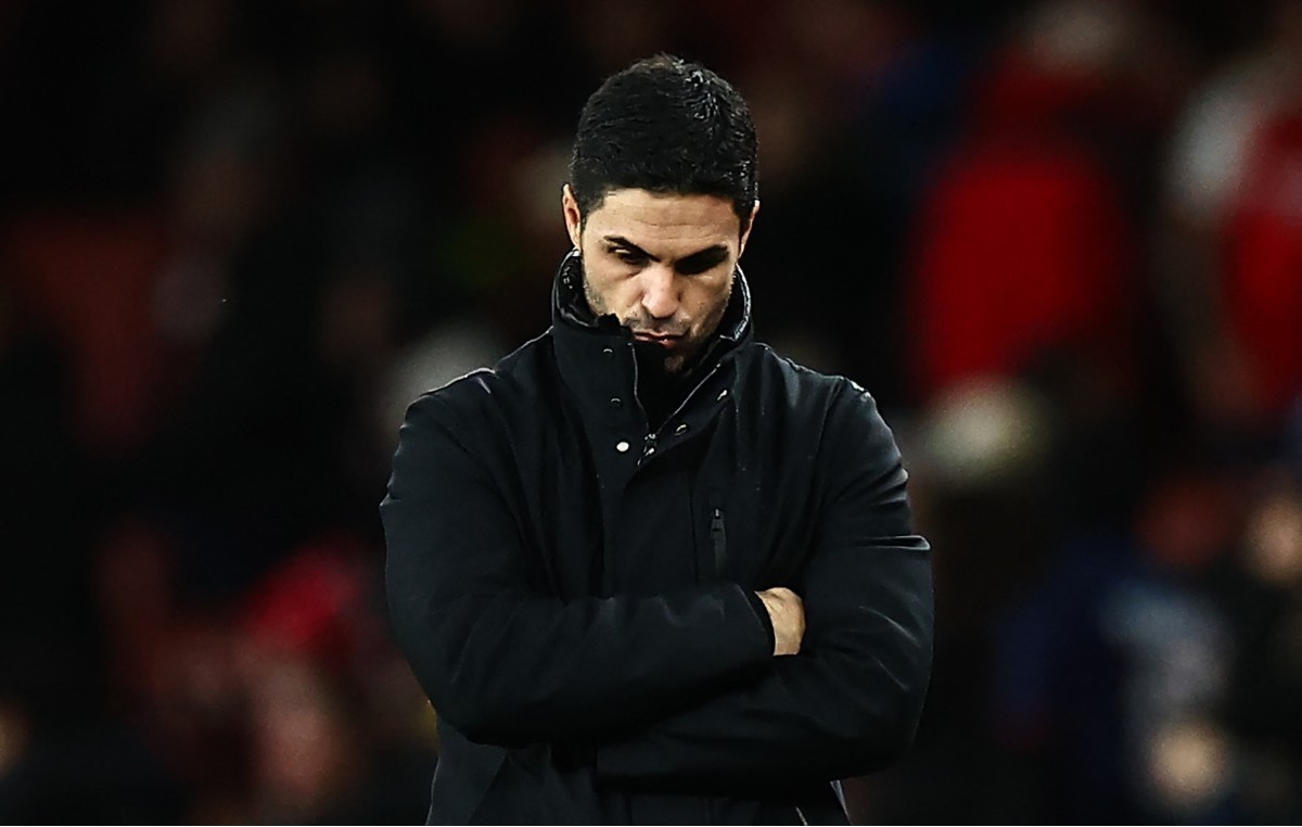 arteta arsenal 0-2 west ham