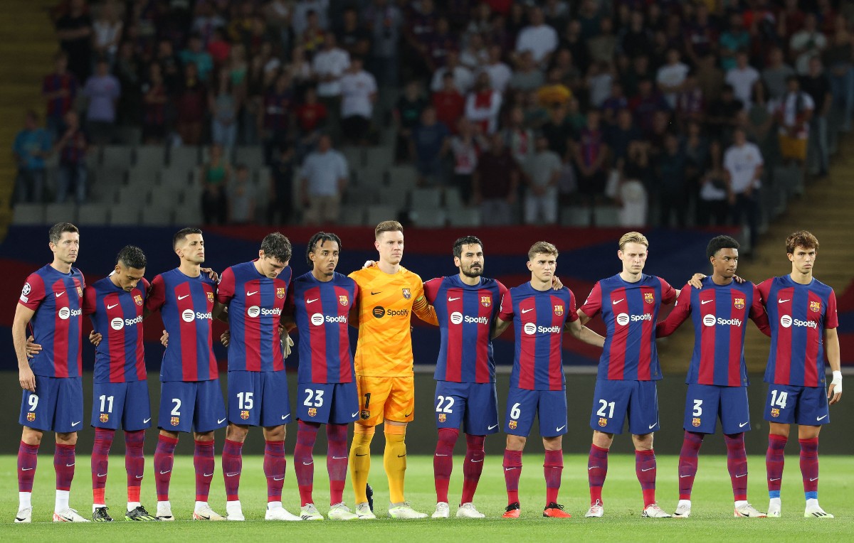 barcelona xi vs antwerp de jong gundogan raphinha felix etc