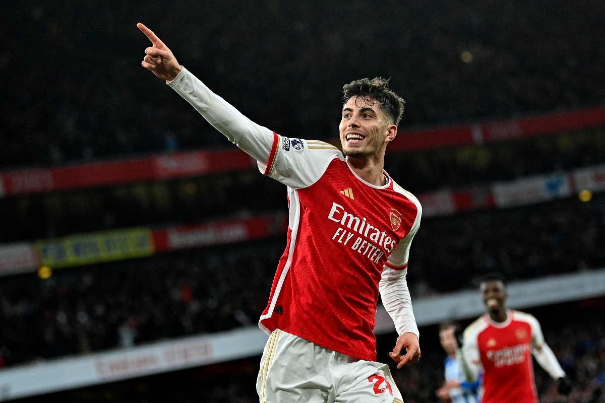havertz arsenal 2-0 brighton