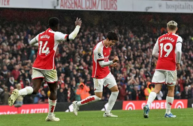 nketiah tomiyasu trossard arsenal