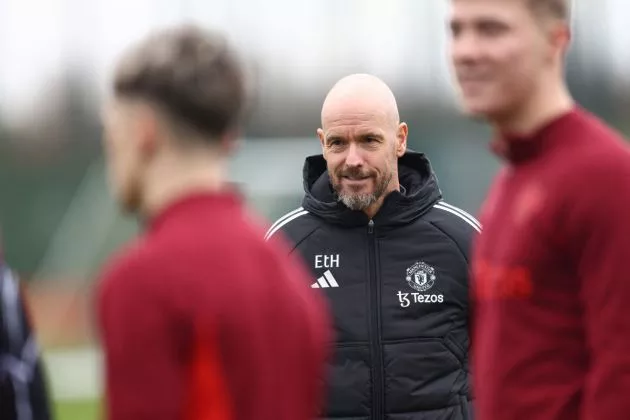 ten hag hojlund garnacho utd training