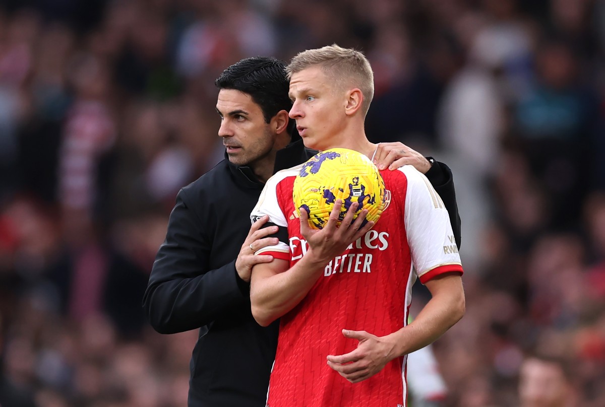Arsenal Arteta Zinchenko