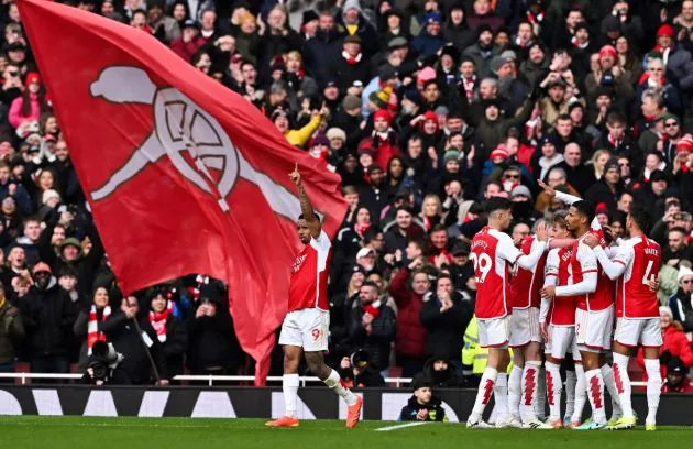 arsenal 5-0 crystal palace emirates stadium