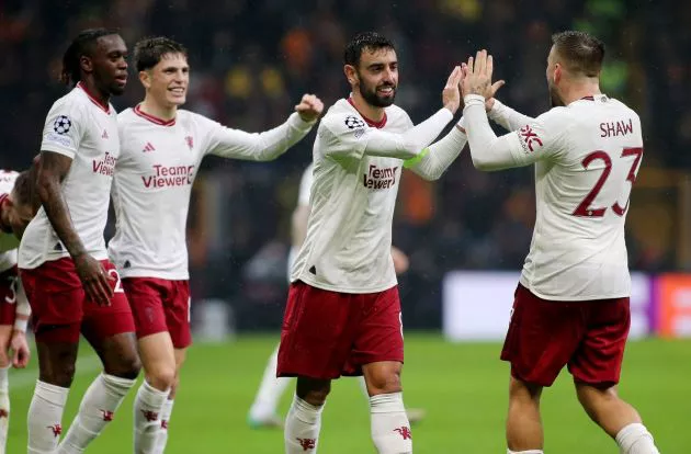galatasaray man utd fernandes shaw wan-bissaka garnacho