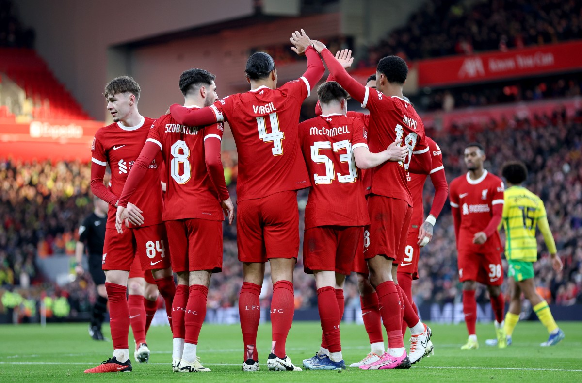 liverpool norwich fa cup van dijk etc