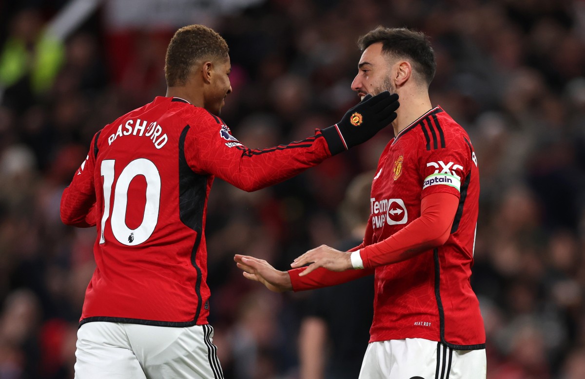 man united tottenham marcus rashford bruno fernandes