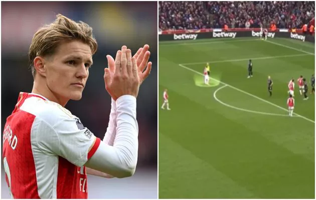 odegaard arsenal corners