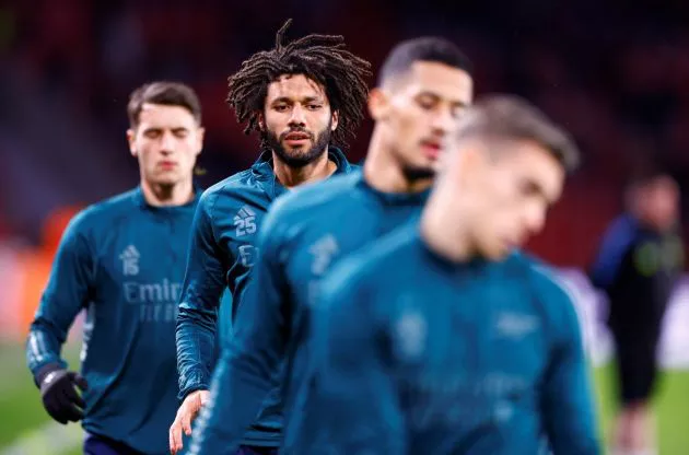 psv arsenal elneny saliba