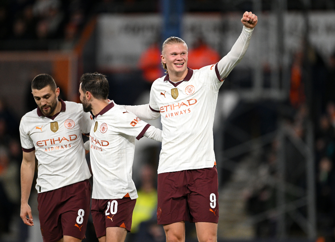Haaland scored five goals in the FA Cup fifth round vs Luton Town