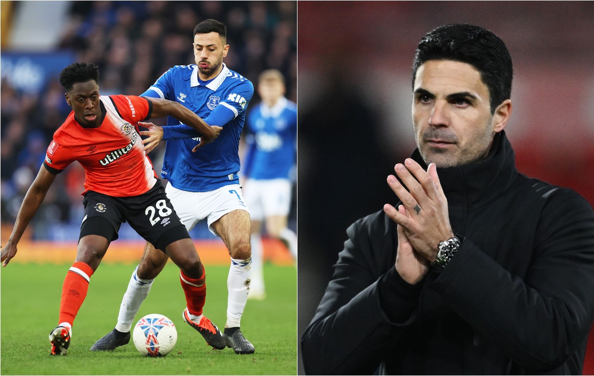 lokonga luton everton arteta arsenal