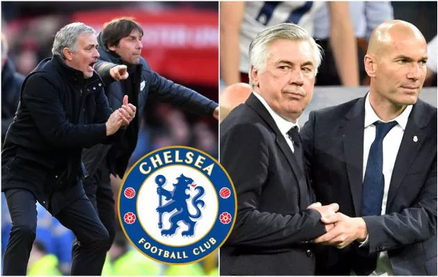 mourinho conte ancelotti zidane managers