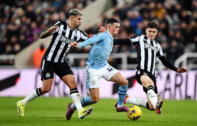newcastle guimaraes Manchester city foden