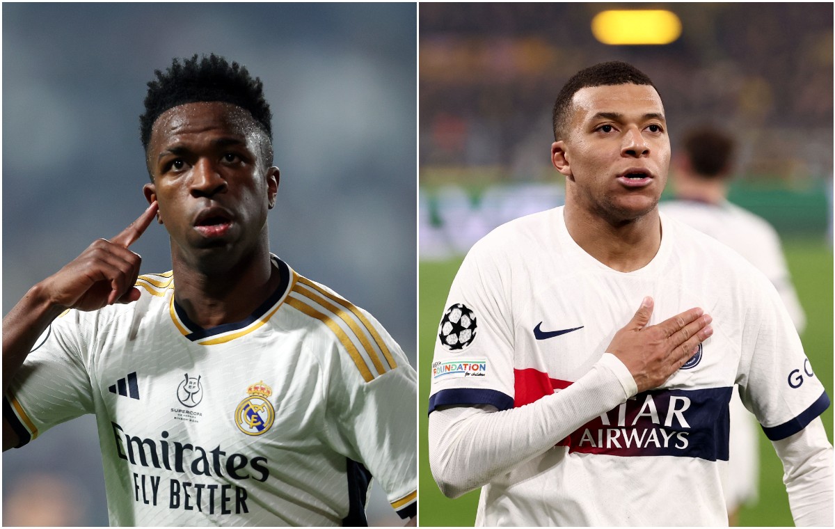 real madrid vinicius junior psg kylian mbappe