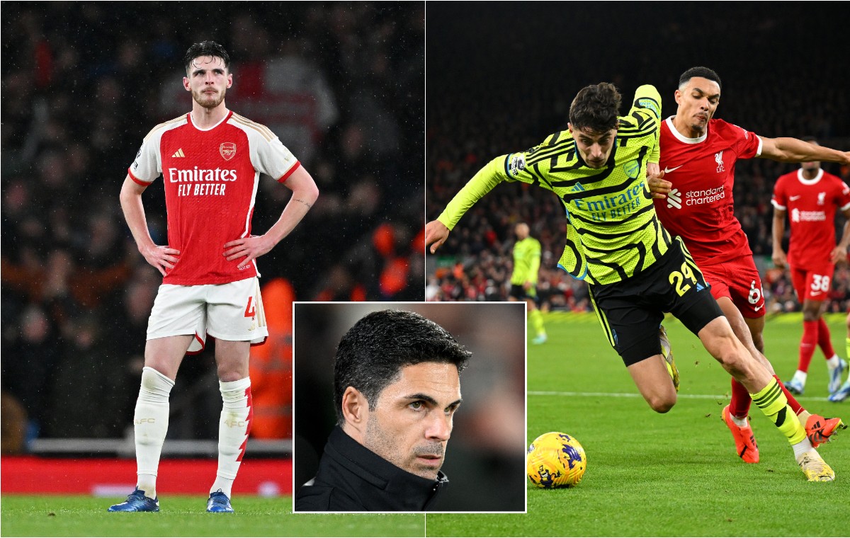rice arteta havertz arsenal liverpool