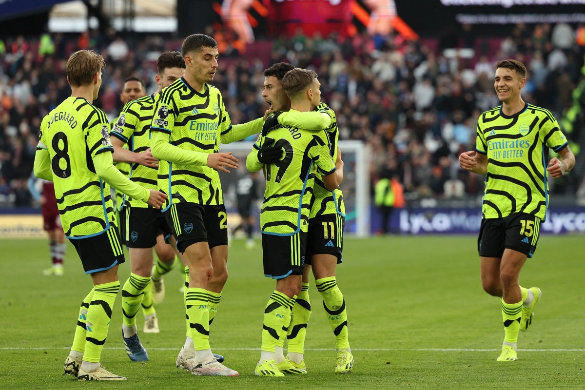 west ham arsenal havertz kiwior trossard martinelli odegaard