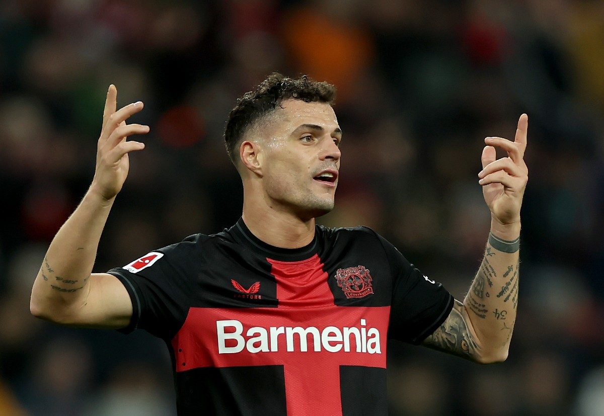 Granit Xhaka joined Bayer Leverkusen last summer 