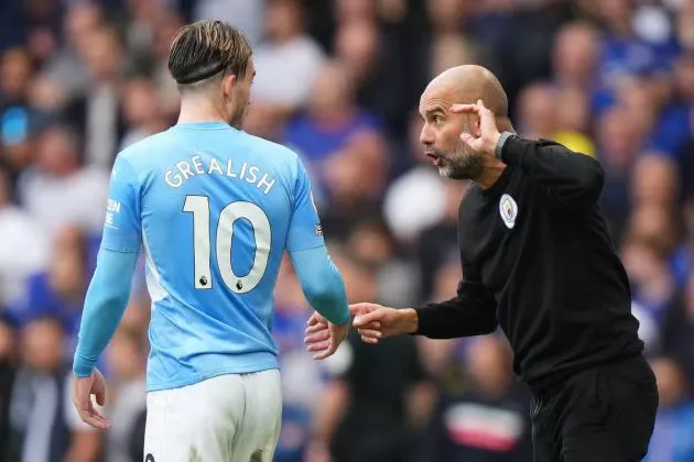 Jack Grealish Pep Guardiola Man City