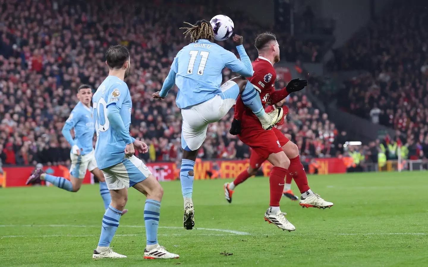 Jeremy Doku Man City Liverpool Premier League
