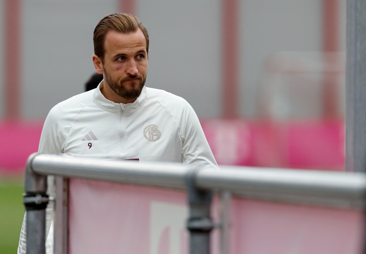 Kane pre-Lazio training