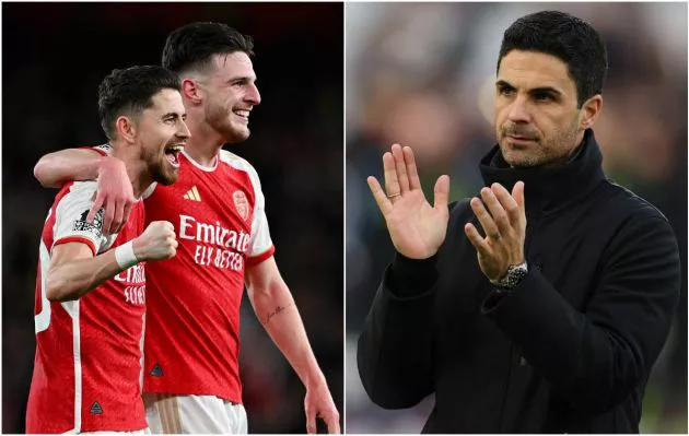 arsenal jorginho rice arteta