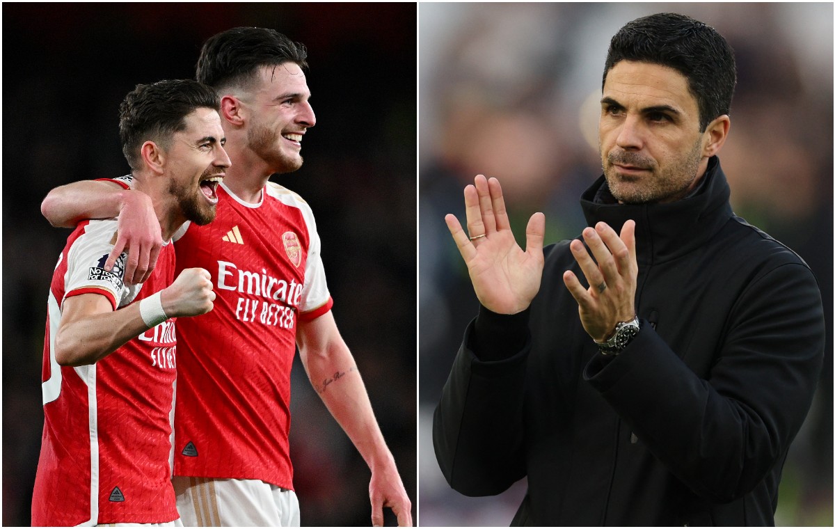 arsenal jorginho rice arteta