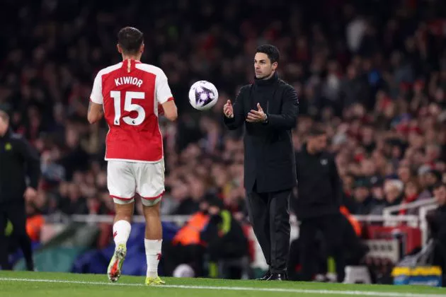 arsenal newcastle kiwior arteta