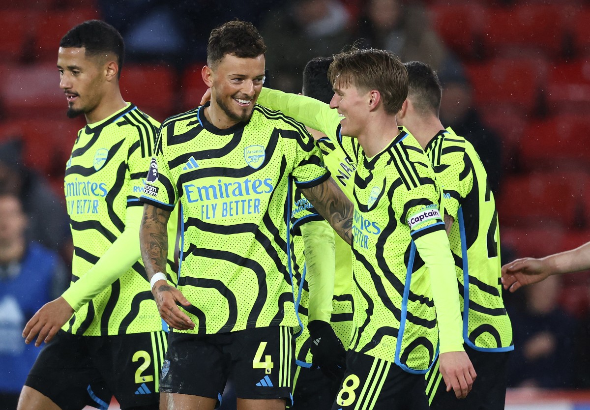 arsenal saliba white odegaard