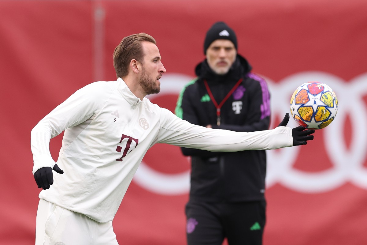 bayern training harry kane thomas tuchel