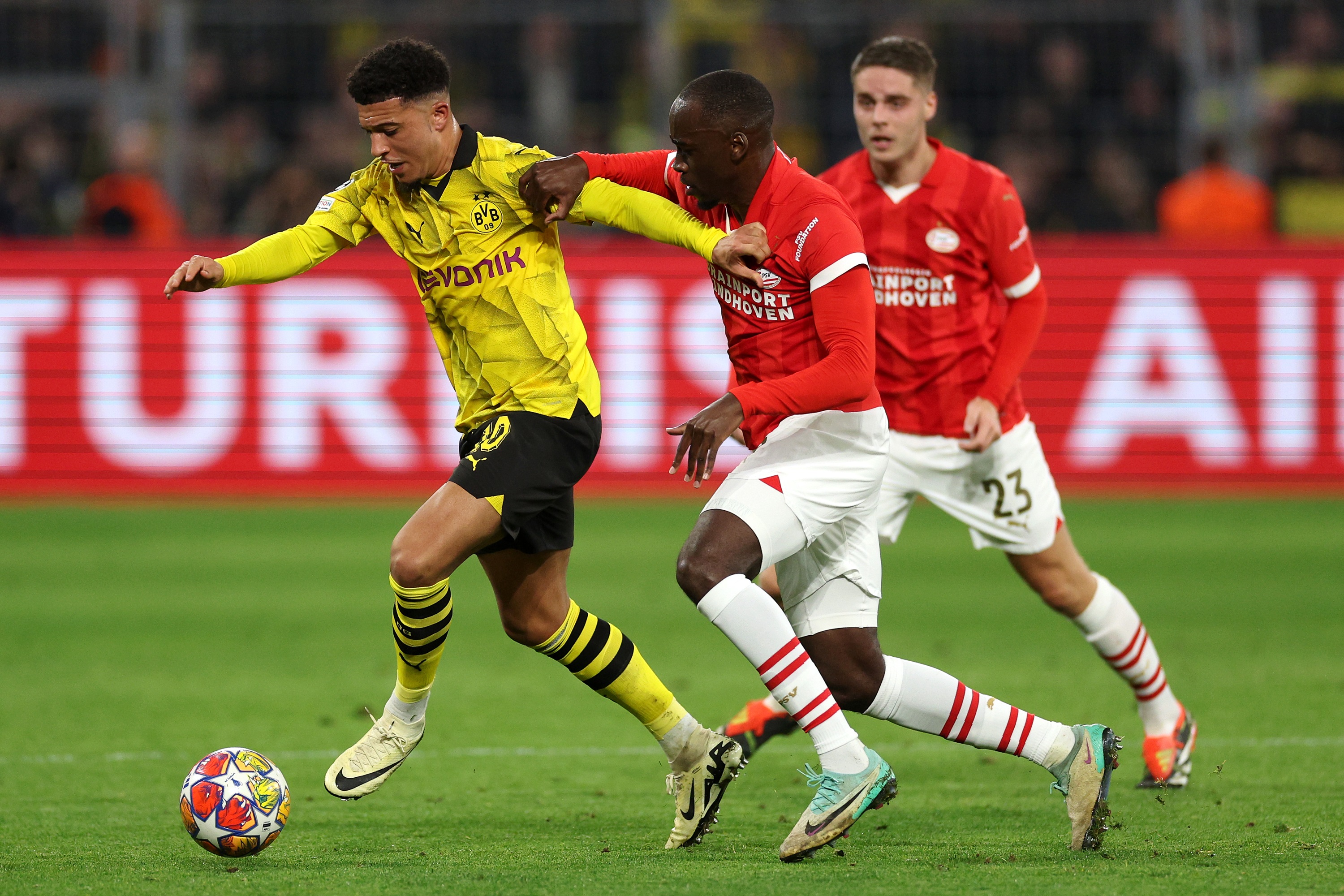 Sancho, Dortmund Jadon Sancho can earn Man United £3.4m if he plays in the UCL final