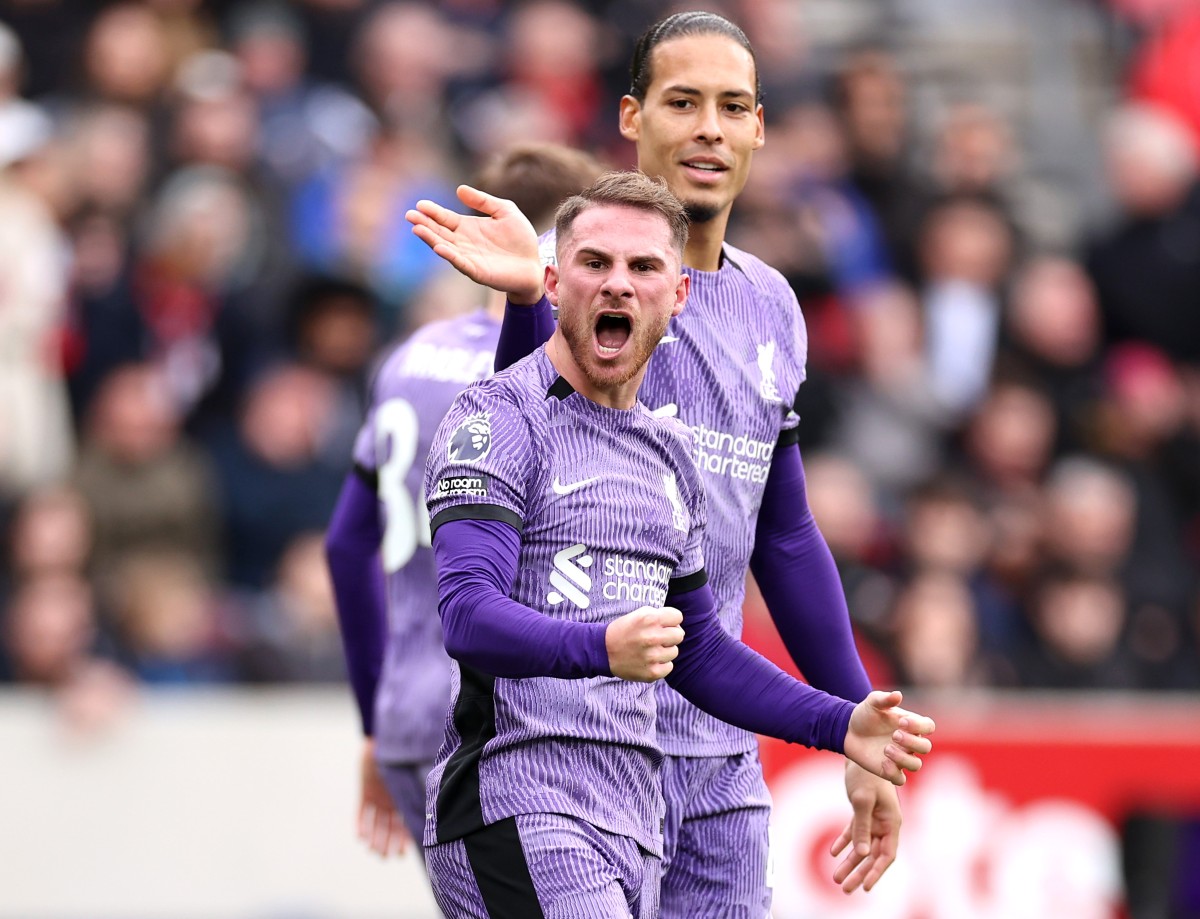 brentford liverpool mac allister van dijk