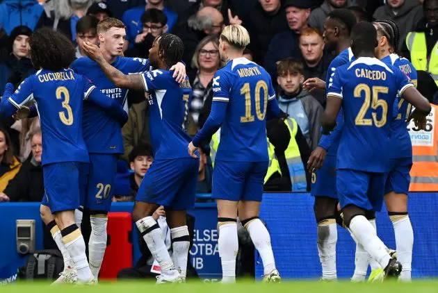 chelsea 4-2 leicester cole palmer caicedo mudryk