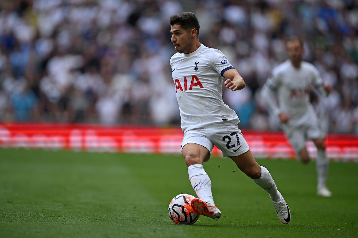 Manor Solomon in action for Tottenham