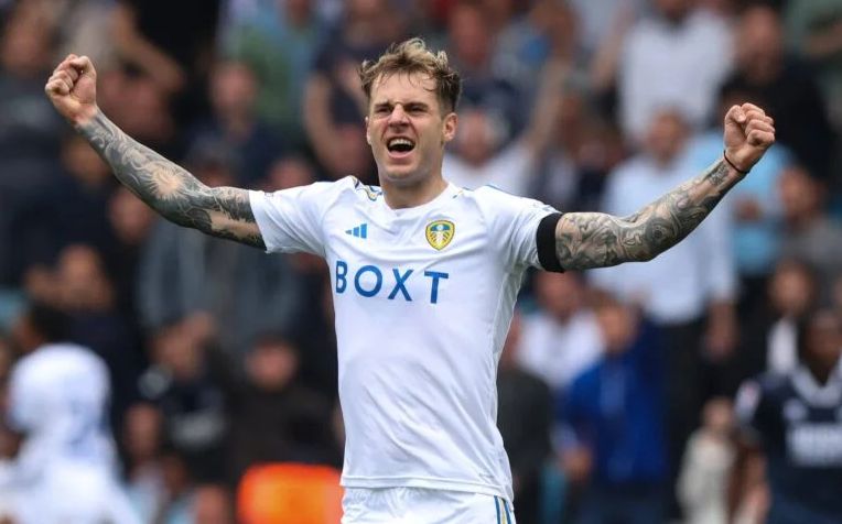 Tottenham loanee Joe Rodon in action for Leeds