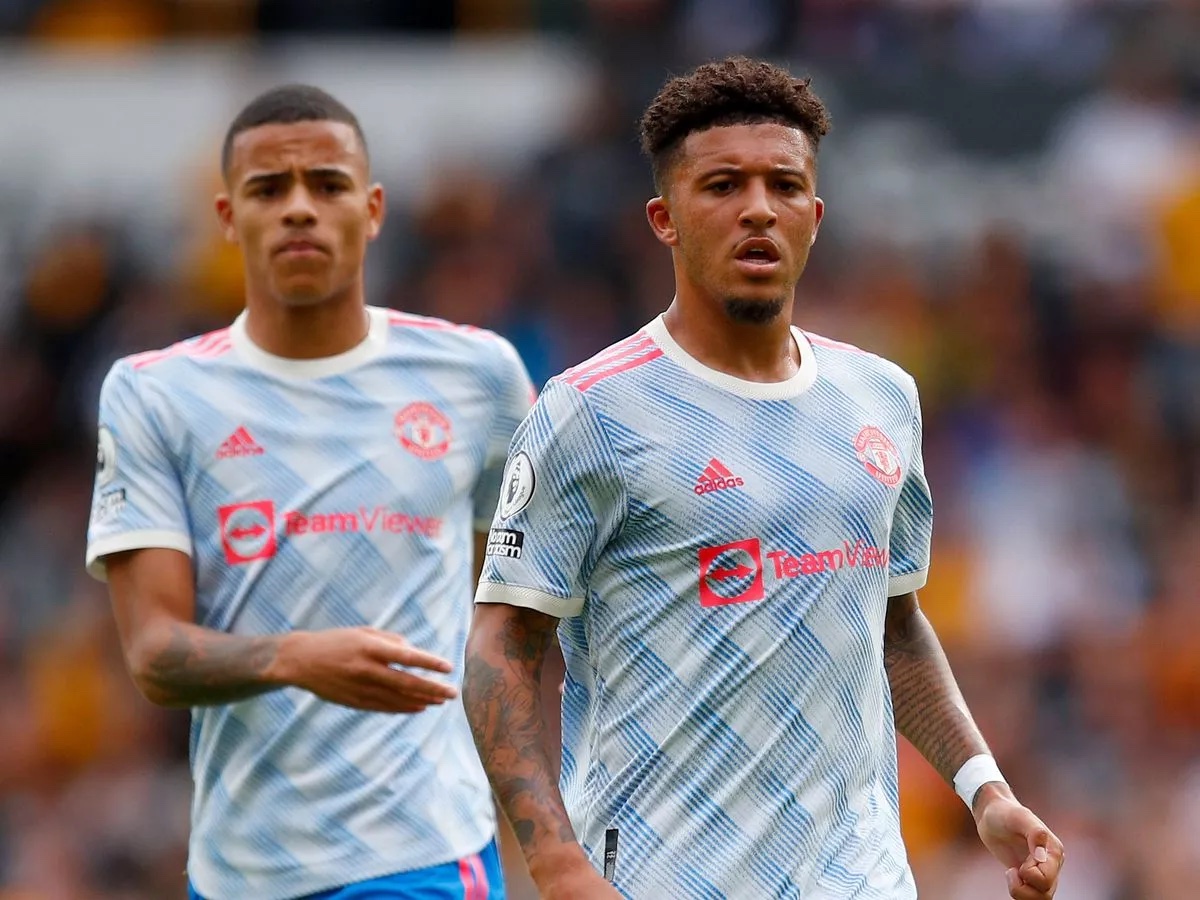 Jadon Sancho Mason Greenwood Man United Premier League