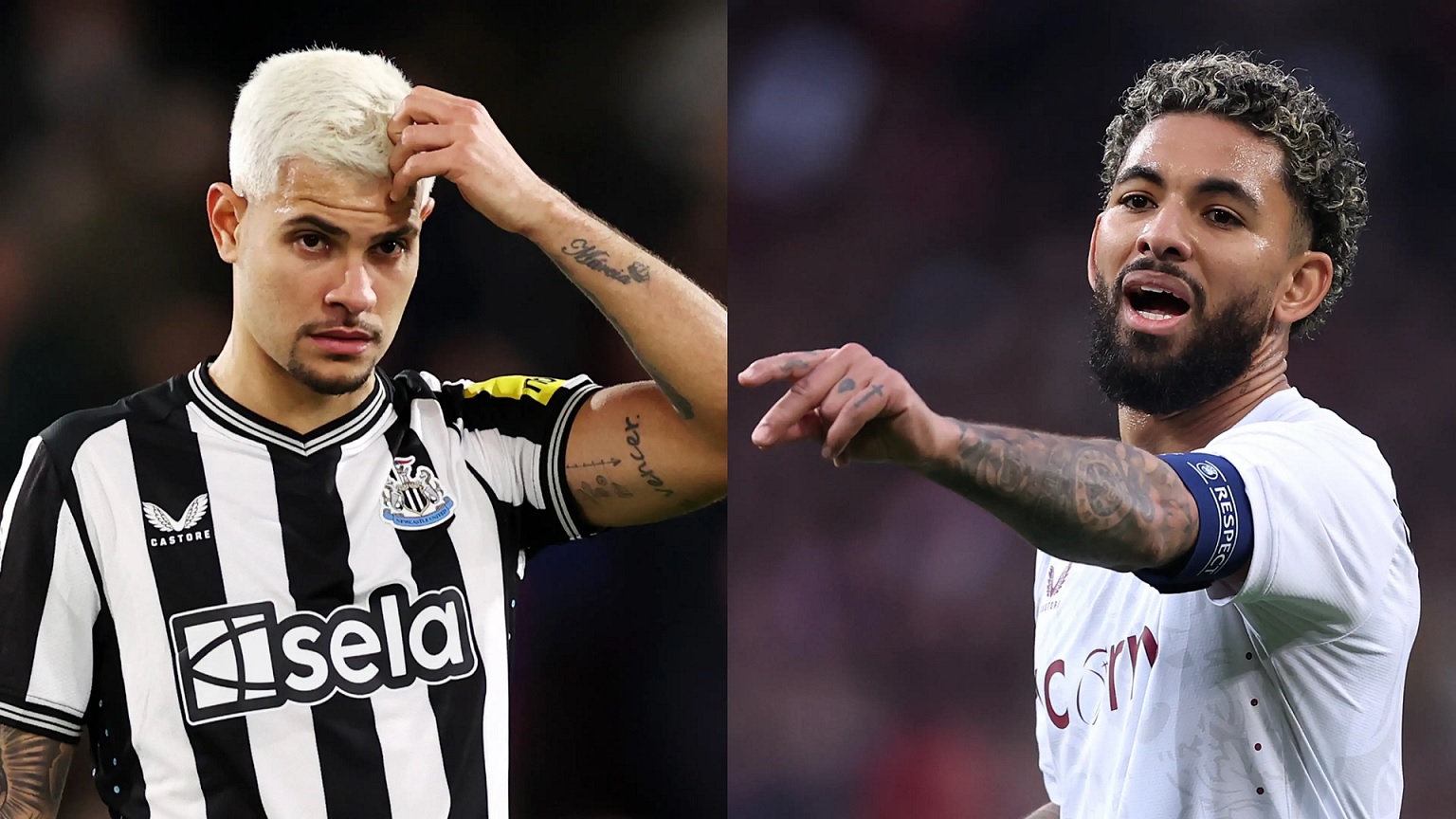 Bruno Guimaraes Douglas Luiz Arsenal Premier League Newcastle United Aston Villa
